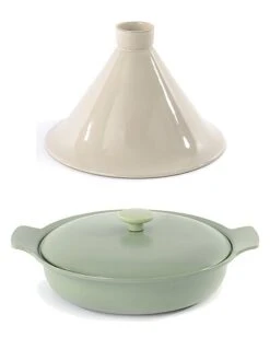 BergHOFF Ron 2Pc Green Tajine Set Home