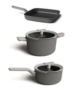 BergHOFF Leo 5Pc Non-Stick Cookware Set Grey Home