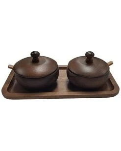 BergHOFF Acacia Wooden Spice Jar Home