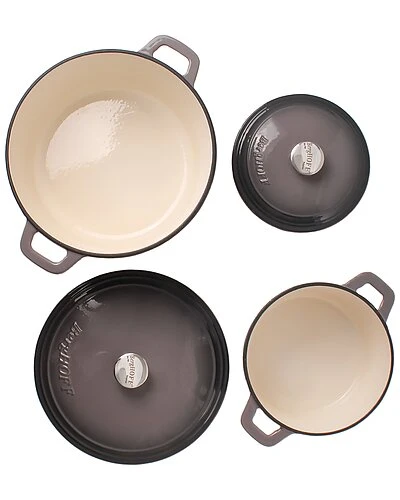 BergHOFF Neo 4pc Oyster Cast Iron Set Home 4 BergHOFF Neo 4pc Oyster Cast Iron Set Home - Image 2