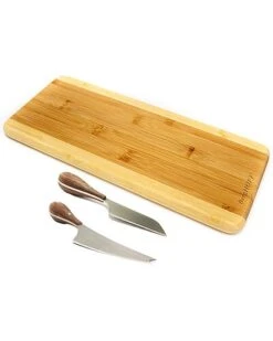 BergHOFF Bamboo 3Pc Long Board Set/Aaron Probyn Cheese Knives Home