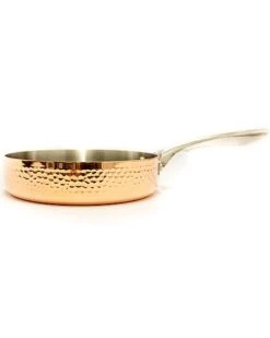 BergHOFF Copper Tri-Ply 8In Deep Skillet Hammered Home