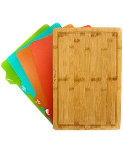 BergHOFF Bamboo 5Pc Cutting Board 4 Multi-Colored Inserts Home -BergHOFF Shop 3050928246 RLLD 3