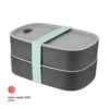 BergHOFF Leo 3Pc 1.7Qt Dual Bento Box Set With Strap, Gray & Mint 2 BergHOFF Leo 3Pc 1.7Qt Dual Bento Box Set With Strap, Gray & Mint -BergHOFF Shop 3950126 1