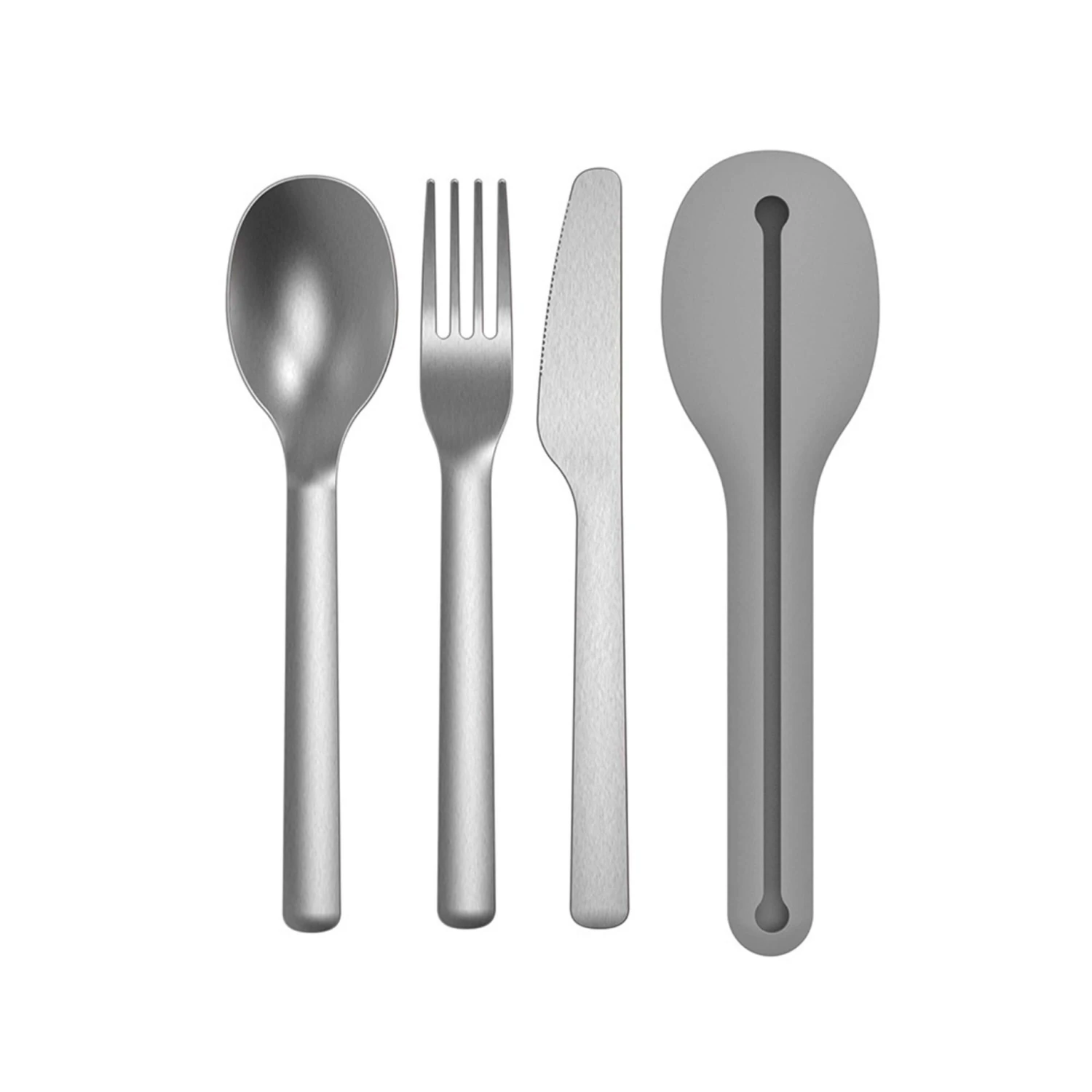 BergHOFF Leo 4Pc SS Travel Flatware Set, Grey 3 BergHOFF Leo 4Pc SS Travel Flatware Set, Grey