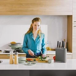 BergHOFF Balance Non-stick Stainless Steel 6Pc Knife Block Set, Green -BergHOFF Shop 3950532 7