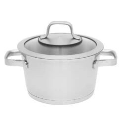 BergHOFF Manhattan 2.5-Quart 7" 18/10 Stainless Steel Covered Casserole Dish