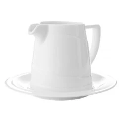 BergHOFF Essentials Hotel 18.5 Oz Porcelain Sauceboat And Saucer -BergHOFF Shop 763417 1