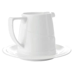 BergHOFF Essentials Hotel 18.5 Oz Porcelain Sauceboat And Saucer -BergHOFF Shop 763417 2