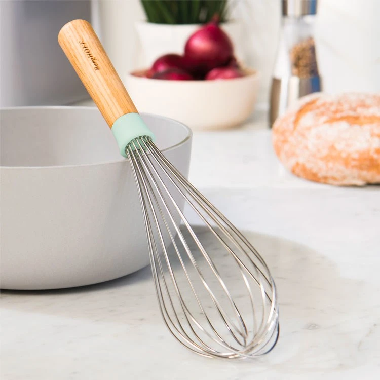 BergHOFF Leo 11" 18/10 Stainless Steel And Wood Whisk 4 BergHOFF Leo 11" 18/10 Stainless Steel And Wood Whisk - Image 2