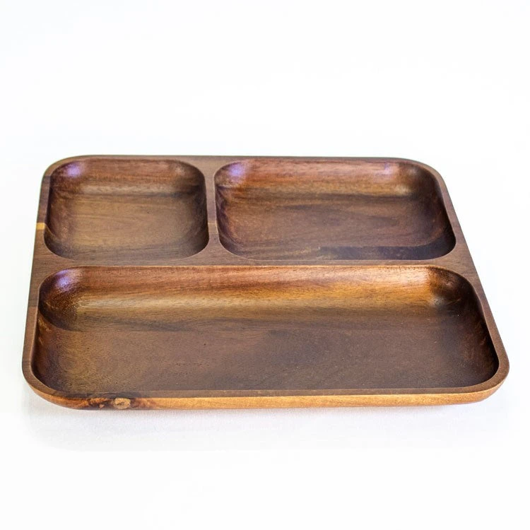 BergHOFF 10" X 10" X 1" Acacia Wood Tray 4 BergHOFF 10" X 10" X 1" Acacia Wood Tray - Image 2