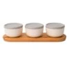 BergHOFF Leo 0.29-Quart Bamboo Covered Bowl Set With Bamboo Tray Six-Piece Set -BergHOFF Shop 763833
