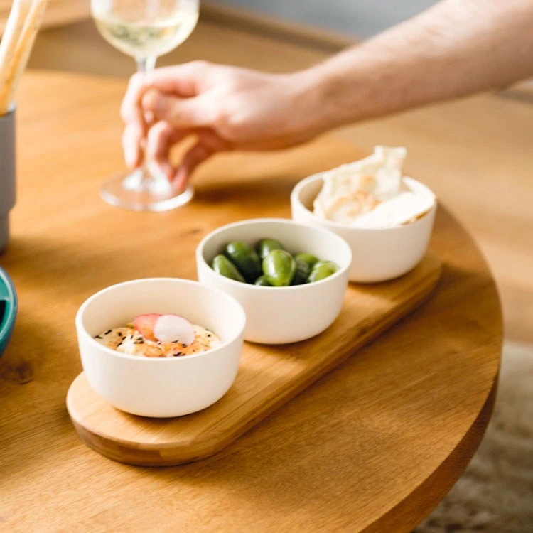 BergHOFF Leo 0.29-Quart Bowl Set With Bamboo Tray Three-Piece Set 5 BergHOFF Leo 0.29-Quart Bowl Set With Bamboo Tray Three-Piece Set - Image 3