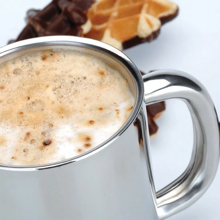 BergHOFF Straight 12 Oz 18/10 Stainless Steel Coffee Mugs Set Of 2 4 BergHOFF Straight 12 Oz 18/10 Stainless Steel Coffee Mugs Set Of 2 - Image 2