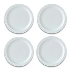 BergHOFF Essentials Hotel 8.5" Porcelain Round Plates Set Of 4