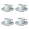 BergHOFF Essentials Hotel 3.5 Oz Porcelain Espresso Cup And Saucers Set Of 4