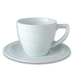 BergHOFF Essentials Hotel 12 Oz Porcelain Breakfast Cup And Saucer