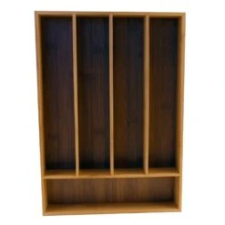 BergHOFF CooknCo Bamboo Five-Slot Flatware Organizer