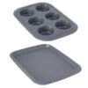 BergHOFF Gem 2Pc Dessert Set, Small Cookie Sheet And 6Pc Cupcake Pan -BergHOFF Shop BergHOFF 2212689 1