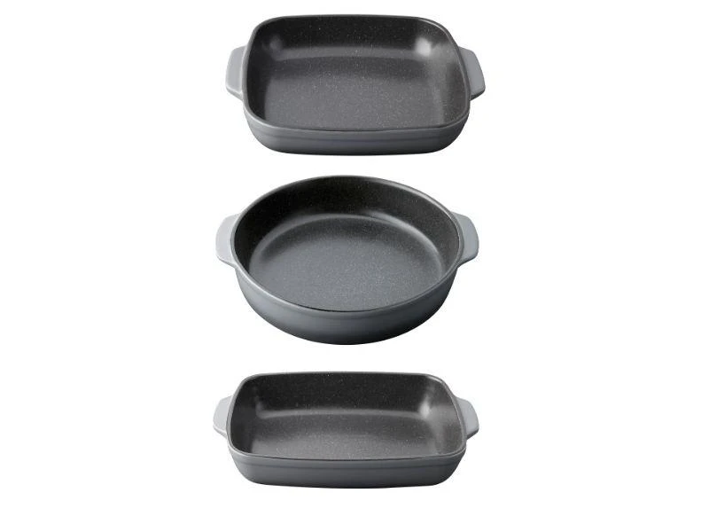 BergHOFF Gem 3Pc Large Size Stoneware Baking Dish Set 3 BergHOFF Gem 3Pc Large Size Stoneware Baking Dish Set