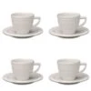 BergHOFF Essentials 4oz Porcelain Cup & Saucers, Set Of 4 -BergHOFF Shop BergHOFF 2212800 1