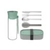 BergHOFF Leo Lunch Set, Water Bottle Flatware And Bento Box, Green -BergHOFF Shop BergHOFF 3950255 1