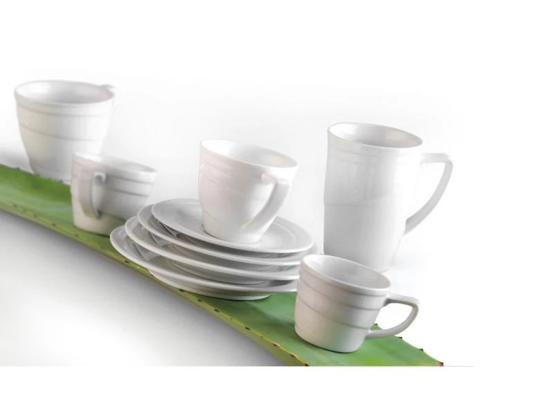 BergHOFF Eclipse 12oz Porcelain Breakfast Cup & Saucer 4 BergHOFF Eclipse 12oz Porcelain Breakfast Cup & Saucer - Image 2