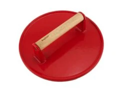 BergHOFF 9" Cast Iron Steak Press, Red