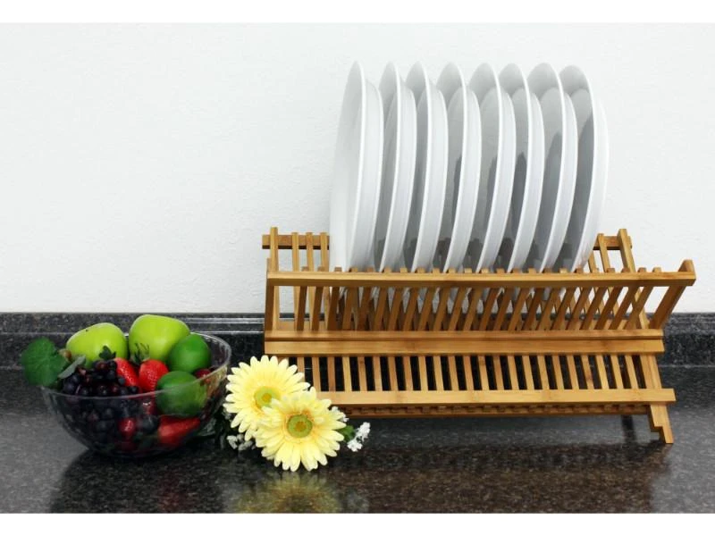BergHOFF 20" Bamboo Plate Rack 4 BergHOFF 20" Bamboo Plate Rack - Image 2