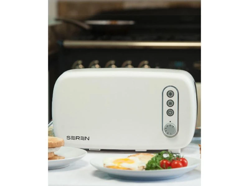 BergHOFF Seren Side Loading Toaster With Cool Touch Exterior And Removable Crumb Tray, With Cream Front Panel/ Serving Tray 6 BergHOFF Seren Side Loading Toaster With Cool Touch Exterior And Removable Crumb Tray, With Cream Front Panel/ Serving Tray - Image 4