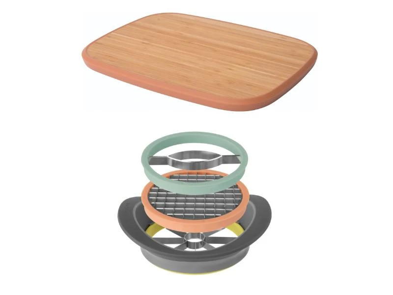 BergHOFF Leo All-in-One Slicer With 14.5" Bamboo Cutting Board 3 BergHOFF Leo All-in-One Slicer With 14.5" Bamboo Cutting Board