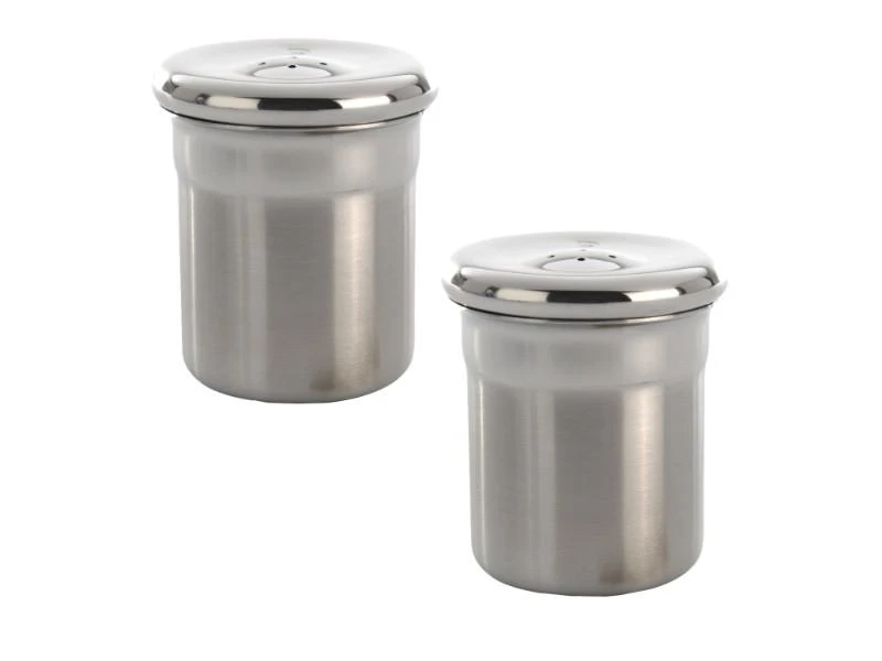 BergHOFF Essentials 2Pc Stainless Steel Salt & Pepper Set 3 BergHOFF Essentials 2Pc Stainless Steel Salt & Pepper Set