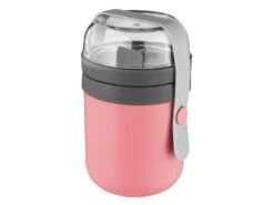 BergHOFF Leo 0.5Qt Dual Lunch Pot, Pink & Gray